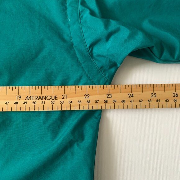 Vintage 90s Obermeyer Scarlett Ski Anorak Winter Jacket Zip Pullover Coat Teal - Picture 13 of 16